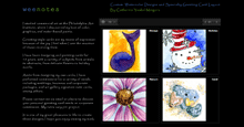 Wee Notes - Custom Watercolor Design by Catherine Yeakel Mingora